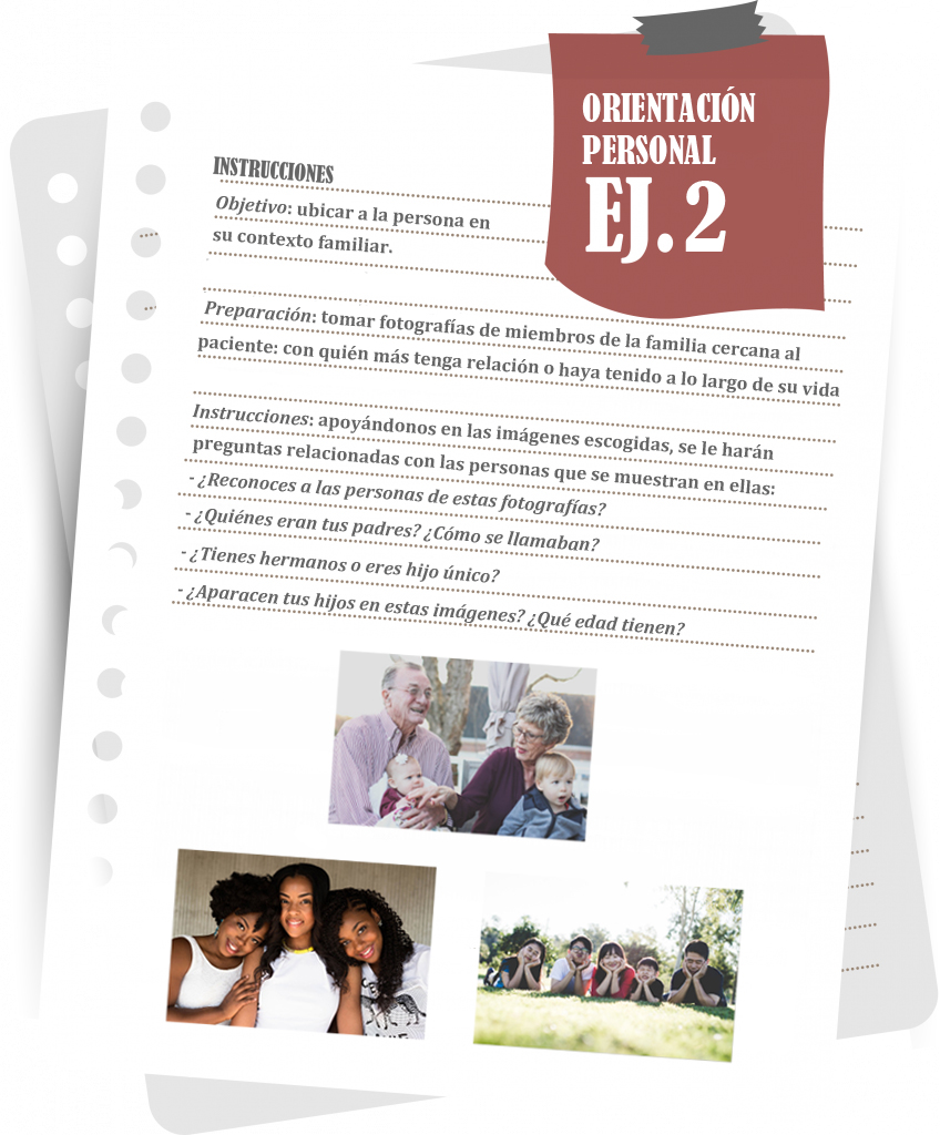 Imagen del ejercicio 2 de terapias de orientación a la realidad