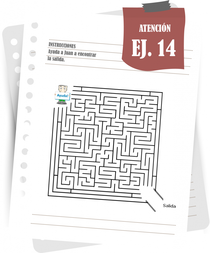 Imagen del ejercicio 14 de atención