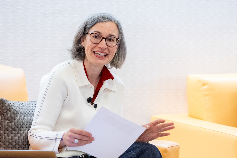 Adelina Comas Herrera, directora del Observatorio Global de Cuidados a Largo Plazo (Goltc), durante su intervención.