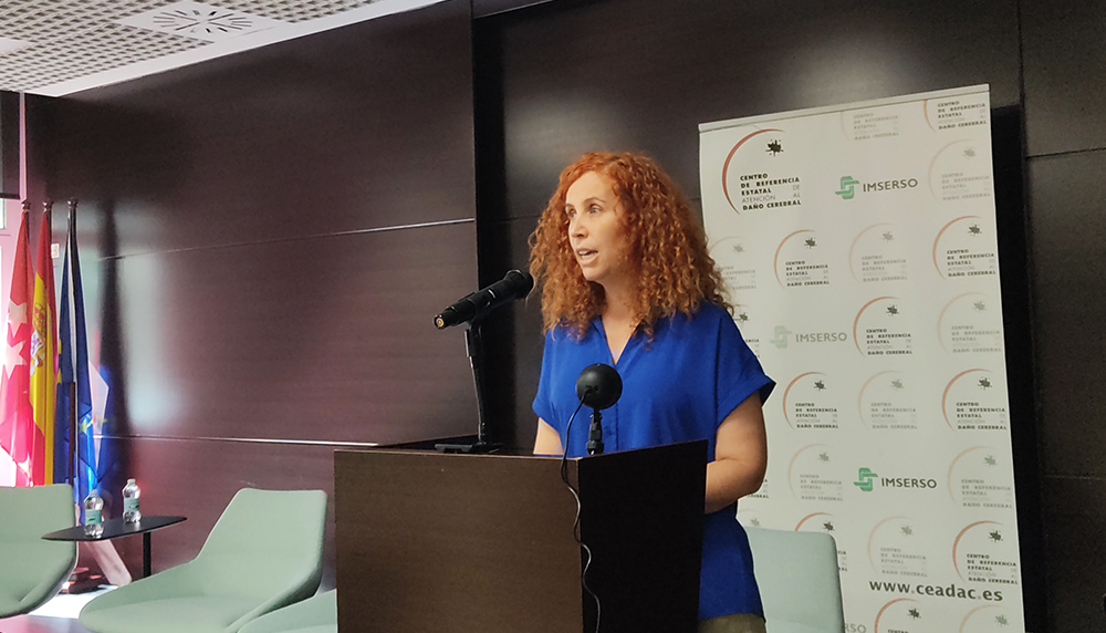 Raquel García Cataluña durante su ponencia.