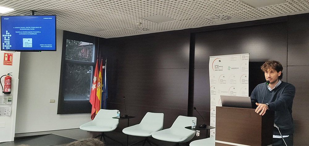 Juan Pablo Medrano durante su ponencia.