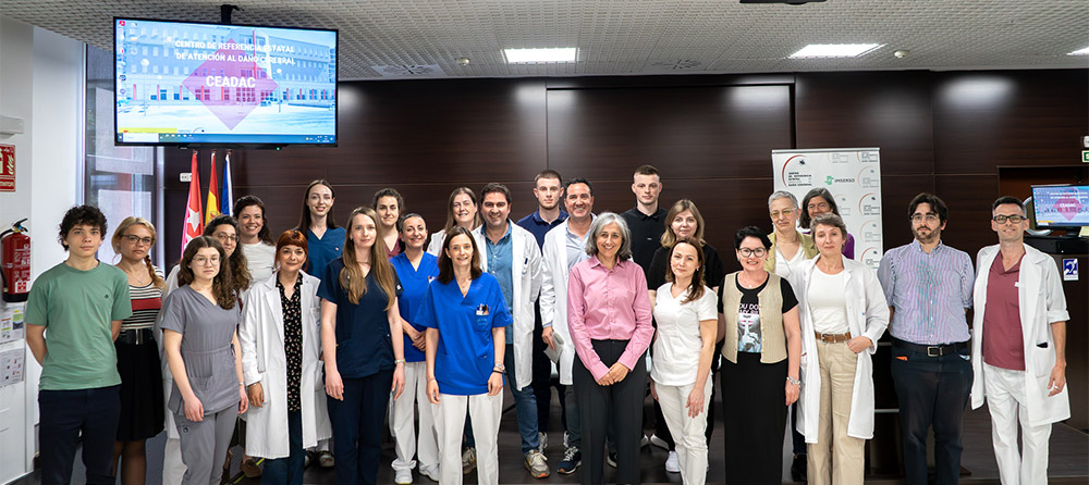 Profesionales de Ucrania junto a profesionales del Ceadac.