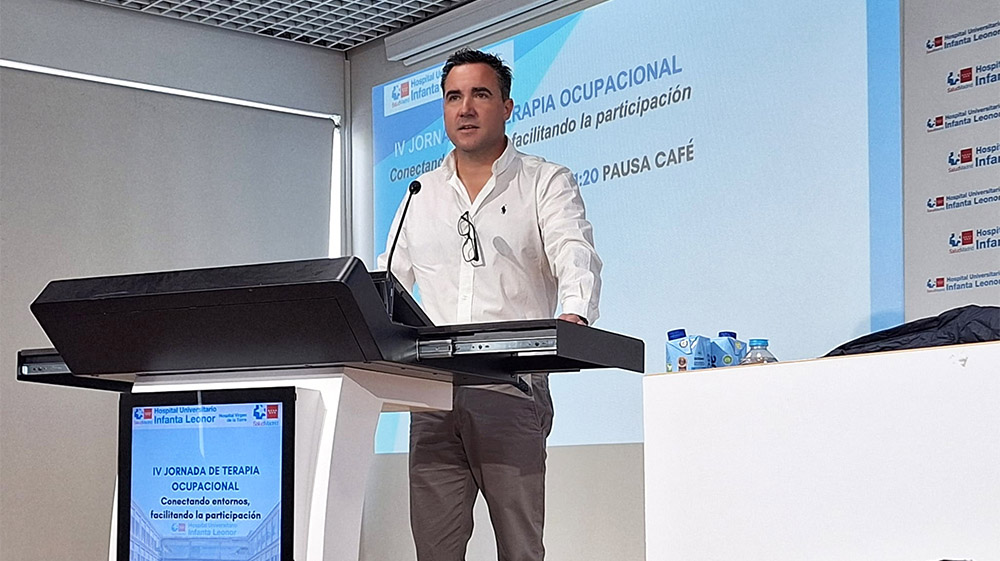 Emilio Ramos, responsable del Área Técnica del Ceadac, durante su intervención en la jornada.