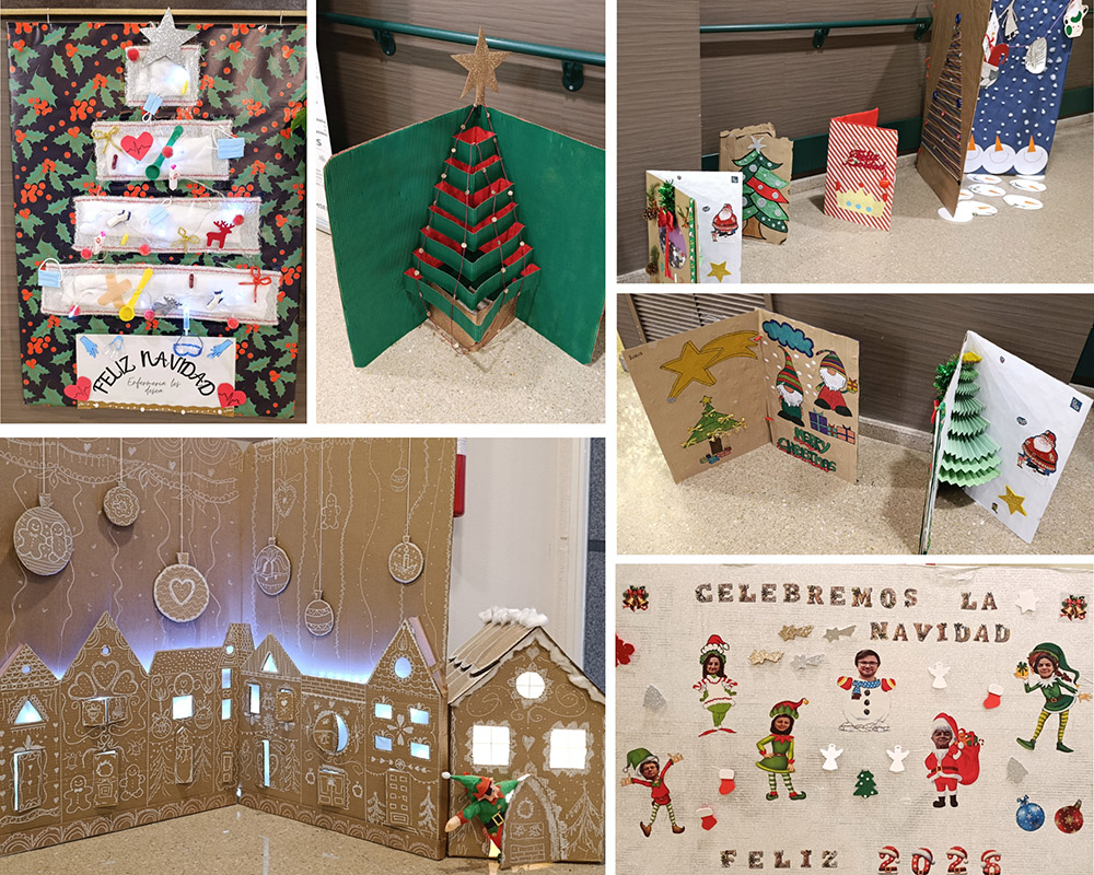 Collage decoración Navidad.